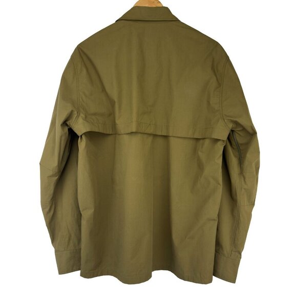 KENZO Button Down Cargo Maxi Pocket Oversized Fit Cotton Green Logo OverShirt  M - Picture 4 of 16